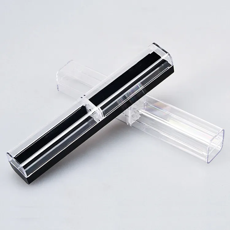 חדש זול ואיכות טובה ברור פלסטיק מקרה עבור עט כל-להתאים עסקי מתנה שקוף עט של תיבה