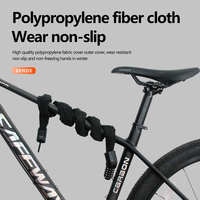 Antivol de vélo de qualité industrielle 1000 mm avec chaîne en acier trempé de 6 mm et alarme intelligente pour vélos électriques et cyclomoteurs