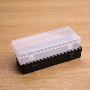 Small Transparent Plastic Storage Box with Lock