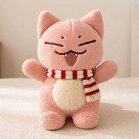 Peluche chat rose personnalisée OEM ODM, fabricant de jouets en peluche, faible MOQ, concevez votre propre peluche, vente en gros