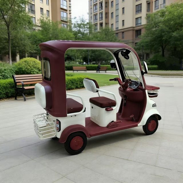 Hot 60V Leisure Passenger Electric 4 Wheels Scooter With Roof Electric Golf Cart Buggy Quadricycle
