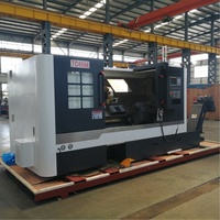 Kasur miring 45 derajat TC4558 presisi tinggi tipe Horizontal bubut CNC Turret hidrolik 12T performa tinggi langsung dari pabrik
