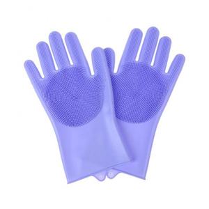 Gants en silicone, gants de lavage de vaisselle en caoutchouc, gants en silicone pour <span class=keywords><strong>la</strong></span> maison, gants de lavage de vaisselle, nettoyage de cuisine, multifonctionnels, pour légumes - Product Image 4