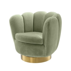 Boucle Fabric Accent <strong>Arm</strong> <strong>Chairs</strong> Furniture Relaxed Swivel Velvet Sofa <strong>Flower</strong> Shape Lounge <strong>Chair</strong> for Hotel Living Room - Product Image 5
