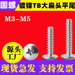 Phillips Head Flat Head Self Tapping Screw Nickel Plated Carbon Steel Grade 4.8 Right Hand Thread Standard TB - Product Image 4