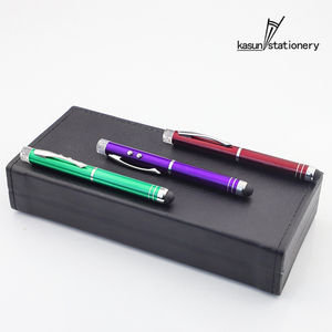 Compatible Kasun 4 en 1 LED pointeur <span class=keywords><strong>laser</strong></span> torche écran tactile stylet stylo à bille pour téléphone - Product Image 3
