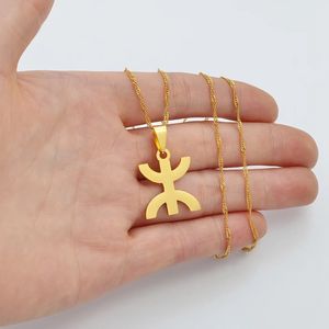 Colliers avec pendentif symbole berbère africaine, bijoux de Style <span class=keywords><strong>Kabyle</strong></span> berbère africaine - Product Image 4