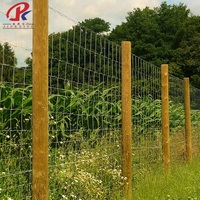 Rouleau de clôture en fil métallique tissé à nœuds fixes, grillage galvanisé pour chèvres, porcs, moutons, bovins et gibier, clôture de ferme
