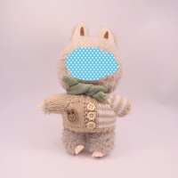 Accessoires de tricot faits main pour mini-poupées (divers styles) - Thème Animaux et Nature Noël