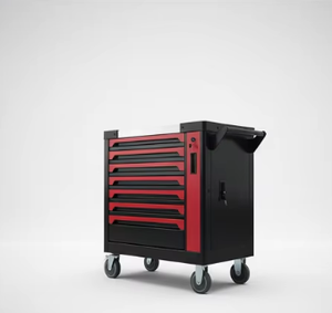 Coffret à outils roulant, armoire <span class=keywords><strong>de</strong></span> rangement portable à 7 tiroirs avec roulettes, tiroirs coulissants à roulement à billes et verrouillables - Product Image 5