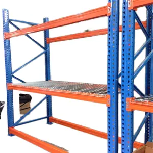 Estantes de almacenamiento y estanterías de almacenamiento de plataforma de alambre medio de alta resistencia de acero estantes apilables
