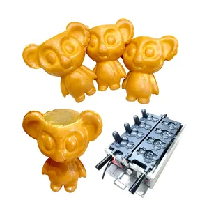 Mini-Eiscreme-Waffel-Kegelmaschine Backwaren Snackmaschine Chichi Lolly antihaftplatten-Schnitzerei per CNC