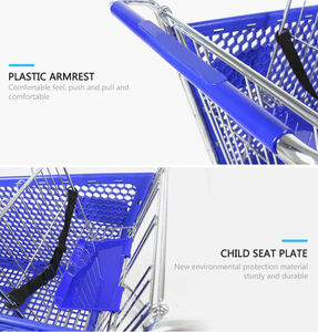 Тележка покупательская пластиковая 180 л для сетей магазинов в Европе, пластиковая тележка для супермаркетов 180 л - Product Image 5