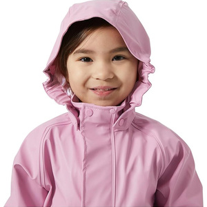Impermeable para Niñas en Oferta, Ropa Infantil, Impermeable de Plástico PU Reciclado con Capucha y Ropa de Lluvia para Niños - Product Image 4