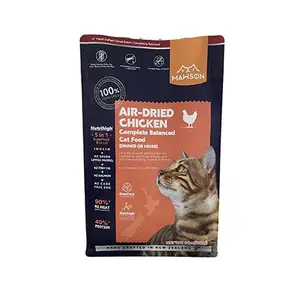 pet food custom pouch packaging digital printing packaging bags custom plastic packing bags flat bottom zipper bag