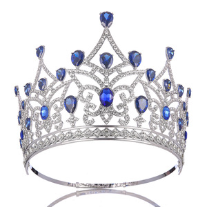 Luxury Hollow Rhinestone Pageant <b>Crown</b> Multi Color Crystal <b>Silver</b> Tiara For Bridal Prom Ceremony Headwear - Product Image 3