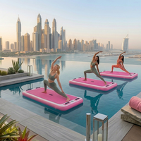 Plateforme de yoga aquatique gonflable stable pour piscine et vacances