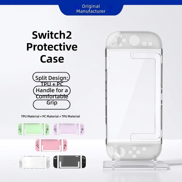 2 TPU & PC Detachable Protective Cover Anti-Drop for for 2 Game Accessories