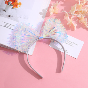 سعر المصنع Nicro Neno حزب صالح ملهى ليلي عصابات الصمام تضيء تأثيري متوهجة أغطية الرأس مضيئة الترتر اكسسوارات الشعر - Product Image 5