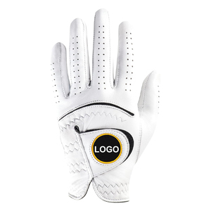 OEM transpirable de alta calidad izquierda derecha mano Cabretta guantes de golf de cuero personalizado precio al por mayor guante de golf de cuero - Product Image 1
