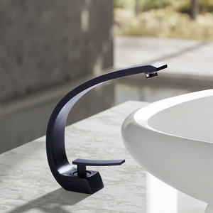 Mitigeur eau chaude et froide en <span class=keywords><strong>cuivre</strong></span> noir, <span class=keywords><strong>robinet</strong></span> de salle de bain sans contact à valve céramique, nouveau design, <span class=keywords><strong>robinet</strong></span> de lavabo à poser, best-seller - Product Image 6