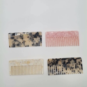 Chất Lượng Cao Tùy Chỉnh Thiết Kế Hình Chữ Nhật Tóc Lược Cellulose Đa Màu Sắc Biểu Tượng Tùy Chỉnh Acetate Lược - Product Image 6