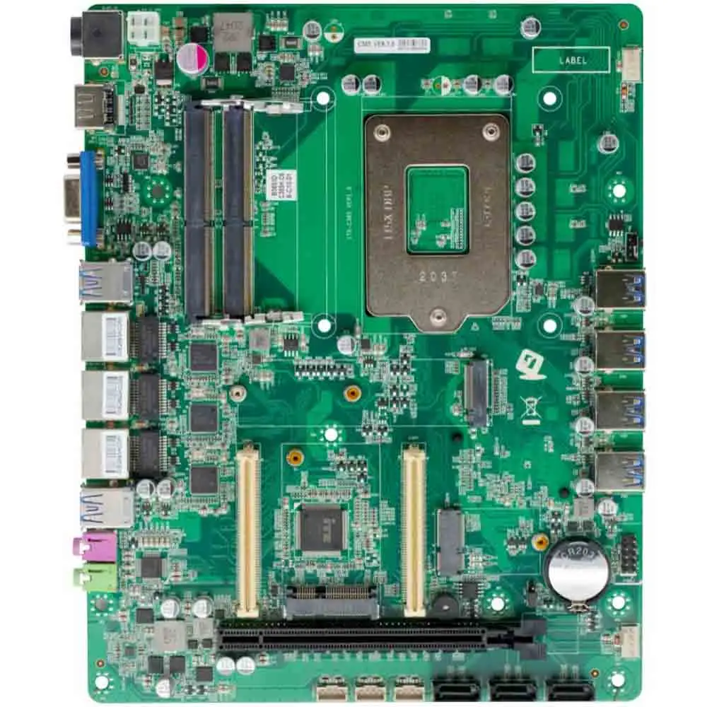 Материнская плата Intel 6th 7th 8th 9th Gen Intel Core i3 i5 i7 Mini-ITX VGA HDI DP PCIe три Intel I225 2,5G 8-362VDC
