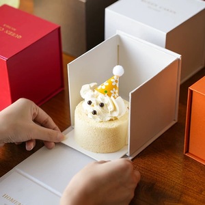 Boîte à dessert en papier Starlight haut de gamme pour gâteau individuel, mousse au <span class=keywords><strong>chocolat</strong></span>, boîte cadeau magnétique, boîte à bonbons, emballage - Product Image 3