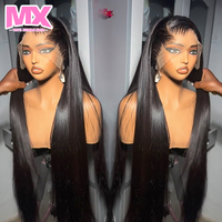 Peluca de Cabello Humano Virgen Brasileño Liso y Rizado 13x4, Peluca Frontal de Encaje Indio Natural, Pelucas Frontales Completas de Encaje HD Sin Pegamento Vietnamitas Naturales