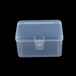 Transparent Plastic <b>Storage</b> <b>Box</b> 11.5x8x6.5cm With Lid For <b>Tools</b> Hardware Parts Organizing Bin Rectangle Shape PP Material - Product Image 3