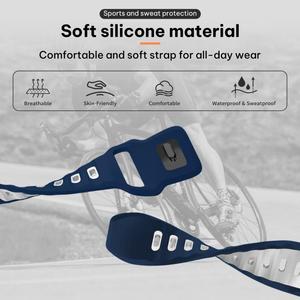 Correa de Reloj de Silicona de Doble Color para Xiaomi <span class=keywords><strong>Band</strong></span> 10 <span class=keywords><strong>Pro</strong></span> / 9 <span class=keywords><strong>Pro</strong></span> / <span class=keywords><strong>Redmi</strong></span> Watch <span class=keywords><strong>6</strong></span> XDfind, Correa de Reloj de Cabeza Plana - Product Image 5