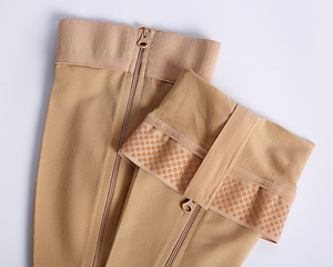 Compports OEM Elástico Tallas grandes Anti Varices Personalizado Muslo Alto Enfermeras Medias <span class=keywords><strong>de</strong></span> compresión Medias con cremallera - Product Image 2