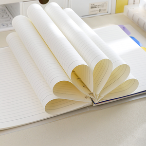 Matériau de couverture en PP transparent givré blanc pur de haute qualité Cahier à feuilles mobiles à reliure A5 - Product Image 3