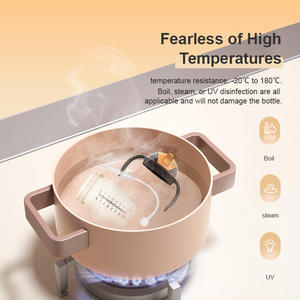 <span class=keywords><strong>Biberon</strong></span> anti-colique 260 ml sans BPA avec poignée en PP, tétine interchangeable et pailles – Promotion - Product Image 4