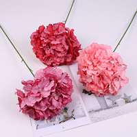 Bunga Sutra Hydrangea Gaya Vintage, Bunga Artifisial untuk Dekorasi Pernikahan, Hotel, Luar Ruangan, Latar Belakang Rumah