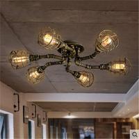 Lustre de style nordique Spoutnik Design Loft Industrial Light Luiggi Matt Black Steam Punk Plafonnier