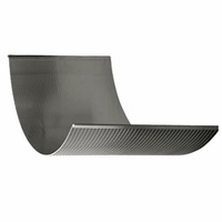 Filter Silinder Kawat Wedge Wire |   Johnson Tipe SS304 316 Slot Kontinu 0.02-3mm untuk Pengendalian Pasir Sumur Air