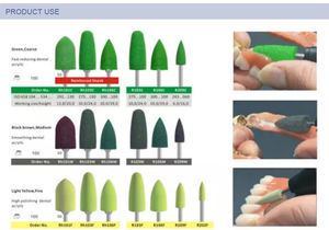 Kit di lucidatura acrilica per uso Extra orale HP0305E HP1405E Lab odontoiatrica lucidante in Silicone Burs dentiera denti in acrilico Kit per lucidare - Product Image 4