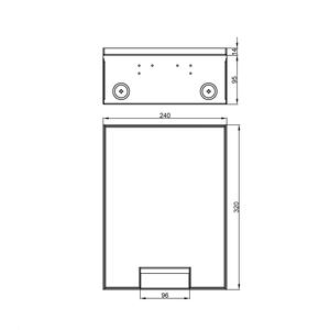 Caja de Piso Empotrada de Acero Inoxidable con Puertos Duales de Energía y Datos para Uso en Oficina, Altura Ajustable - Product Image 6