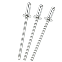 Rivets à œillets en aluminium et fer à tête fraisée de type ouvert M2-M6, 100 pièces, pour accessoires maritimes, prêts à la revente, ODM, directement de l'usine