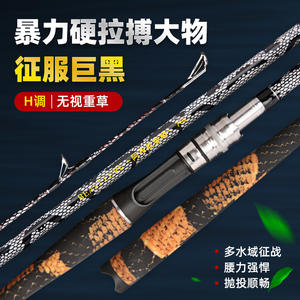 Caña de Pescar Python Thunder Lure de 6m, Acción H, Ultraligera y Rígida para Pesca de Cabeza de Serpiente en Playa y Mar - Product Image 4