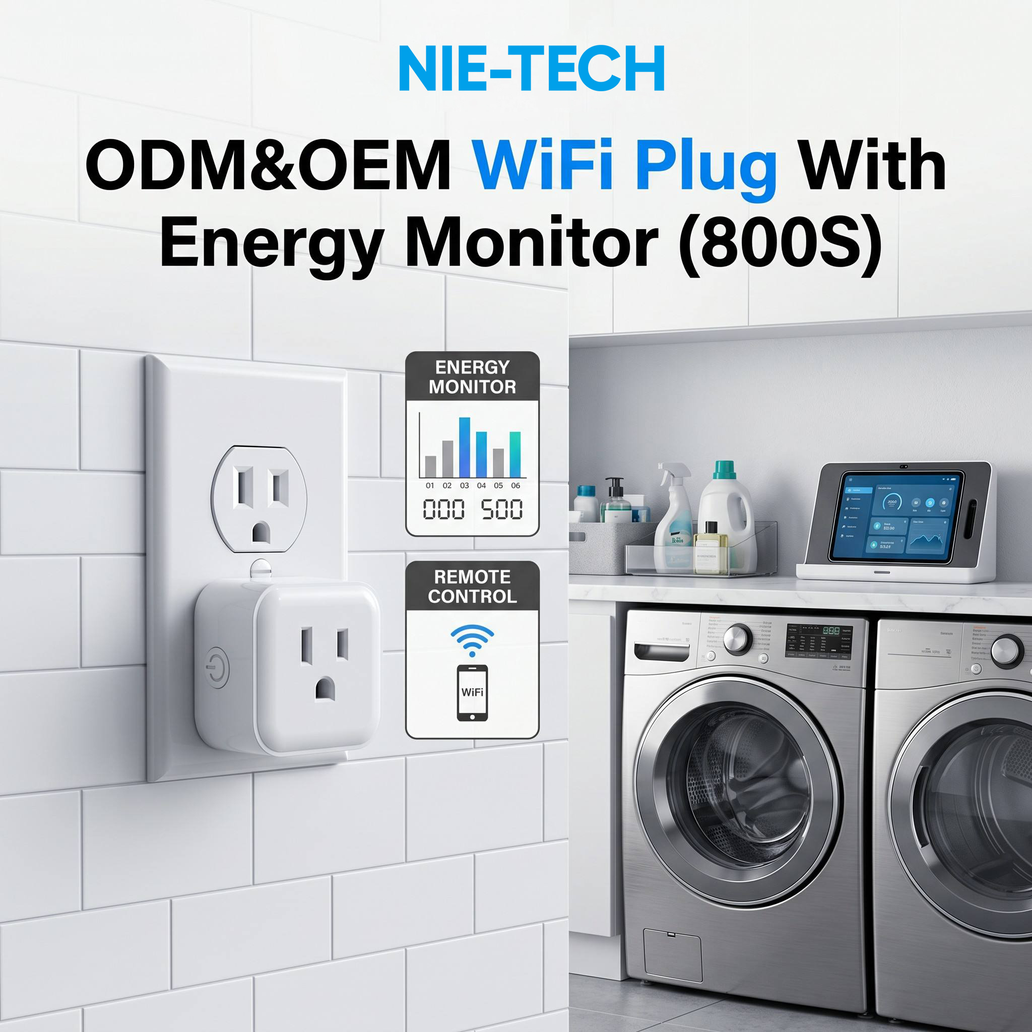 Professional Vietnam Factory WiFi <strong>Smart</strong> <strong>Plug</strong> <strong>15A</strong> with Power Monitoring for OEM ODM Custom <strong>Smart</strong> Home Security Project
