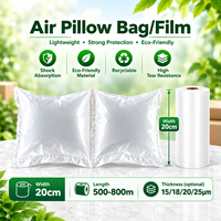 Film à coussin d'air FENYU pour machine à coussin d'air, rouleau PE vert transparent, largeur 200 mm