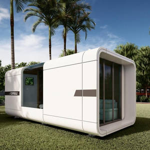 Nuevo DISEÑO DE <span class=keywords><strong>Apple</strong></span> Cabin, gran espacio, 2 dormitorios, impermeable, Hotel, apartamento, Villa, casa modular hecha, contenedor de panel sándwich alto - Product Image 1