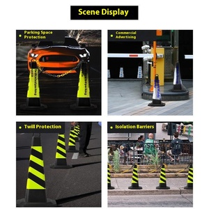 Diseño Triangular cuadrado <span class=keywords><strong>de</strong></span> cono <span class=keywords><strong>de</strong></span> carretera <span class=keywords><strong>de</strong></span> PVC reflectante para seguridad <span class=keywords><strong>de</strong></span> tráfico barrera <span class=keywords><strong>de</strong></span> estacionamiento <span class=keywords><strong>de</strong></span> plástico sin señal <span class=keywords><strong>de</strong></span> estacionamiento para helado <span class=keywords><strong>de</strong></span> carretera - Product Image 4
