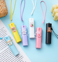 Nouvelle Bouteille de Parfum Vide Rechargeable 10ml, Motif Animal de Dessin Animé Mignon, Luxe, Portable, avec Pendentif Porte-clés et Cordon, Flacon Vaporisateur