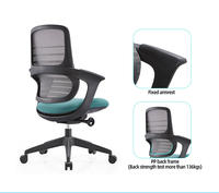Chaises de bureau modernes ergonomiques mousse moulée par injection à l'intérieur et au dos inclinables et fonction de verrouillage à 3 positions