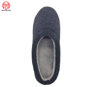Full Customized OEM Fuzzy Winter Warm Cozy <strong>Slippers</strong> <strong>Felt</strong> Men's <strong>Slippers</strong> for Men House Bedroom Cotton <strong>slippers</strong> - Product Image 2