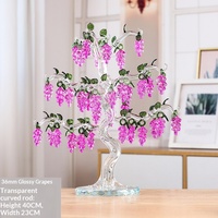 Ornement Arbre de Vigne en Cristal Artificiel Très Vendu, Artisanat en Verre Fait Main, Décoration pour la Maison, le Salon, la Chambre et le Bureau