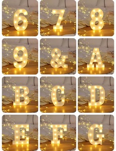 <span class=keywords><strong>Letras</strong></span> con Luces LED, Letrero Luminoso de Feliz Cumpleaños, <span class=keywords><strong>Letras</strong></span> con Luces para Bodas, Decoración de San Valentín, Iluminación para Bodas, Fútbol - Product Image 6